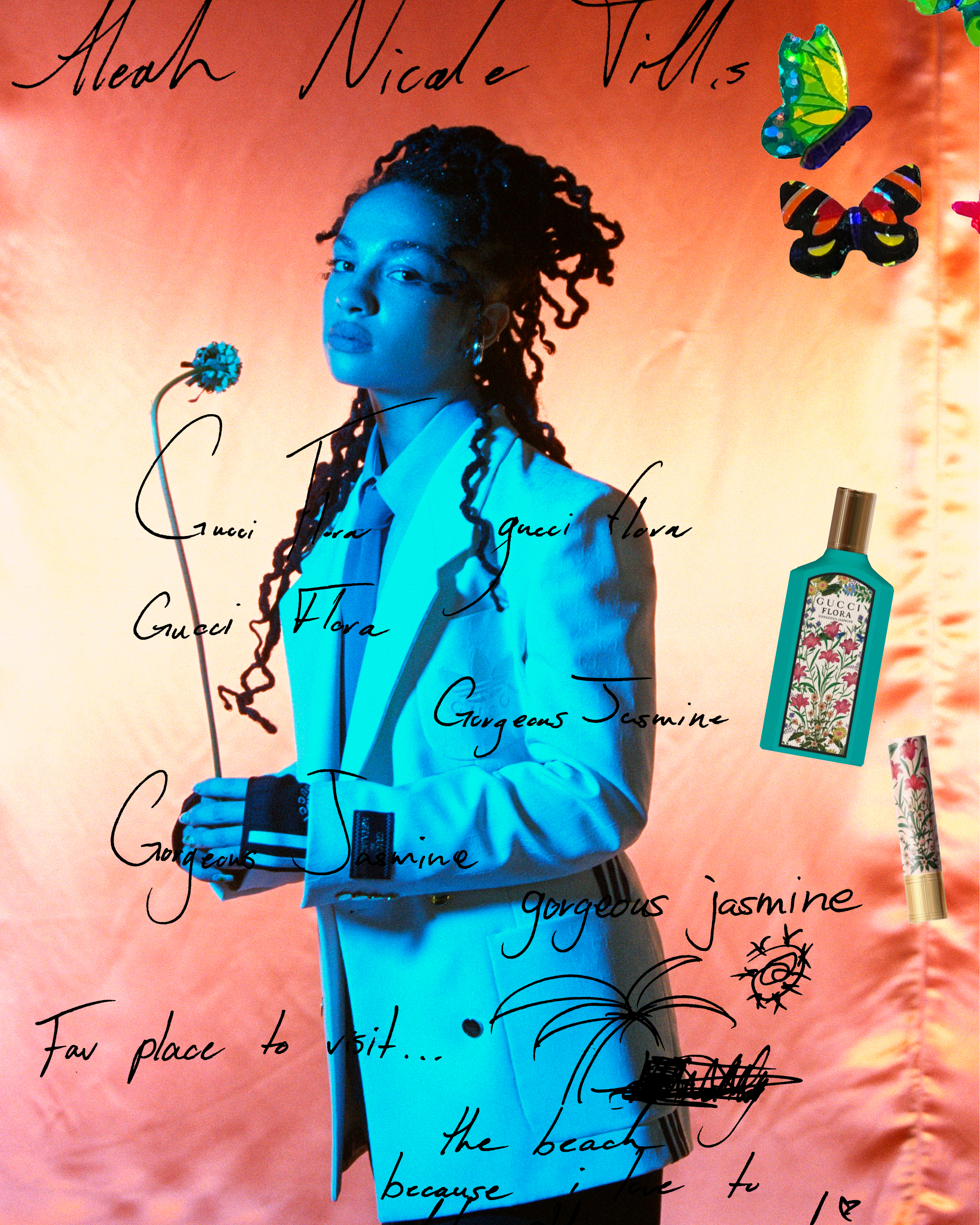HommeGirls x Gucci Flora, Raine Trainor
